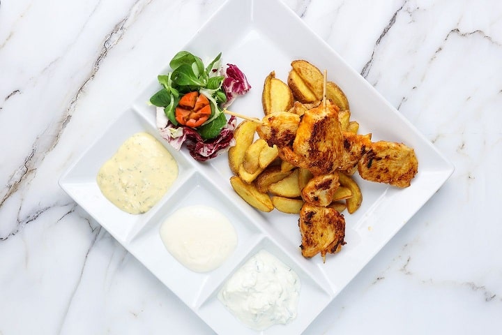 Kycklingspett från Restaurang Lokus