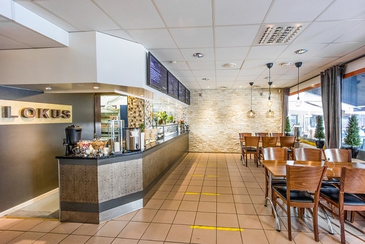 Miljön inne på Restaurang Lokus i centrala Örebro