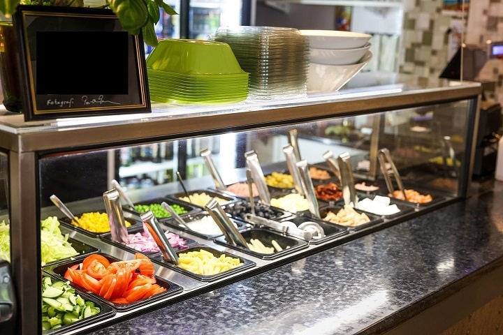 Salladsbaren på Restaurang Lokus